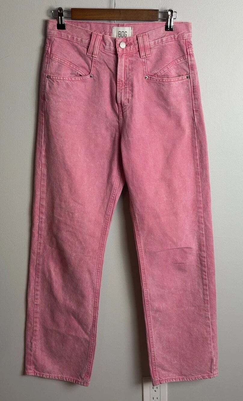 BDG Urban Outfitters Pink Acid Wash Denim Jeans Size 29 100% Cotton Women’s